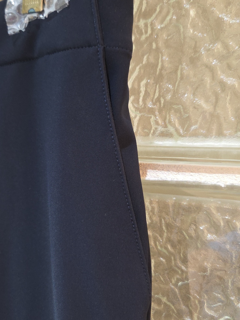 Theory Navy Wide-Leg Pants - Picture 9 of 10